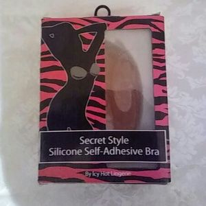 Silicone adhesive bra